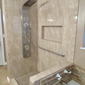 Chattaroy Master Bathroom Tile Shower After 1